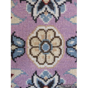Medallion Design Wool & Cotton Naein Persian Rug  -  RN5012-Persian Handicrafts