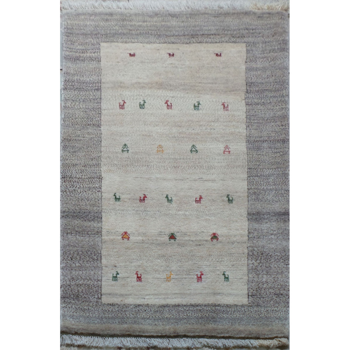 Persian Wool Gabbeh Rug - PRG024-Persian Handicrafts