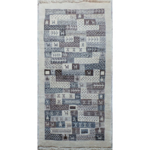 Persian Wool Gabbeh Rug - PRG038-Persian Handicrafts