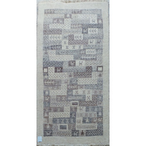 Persian Wool Gabbeh Rug - PRG038-Persian Handicrafts