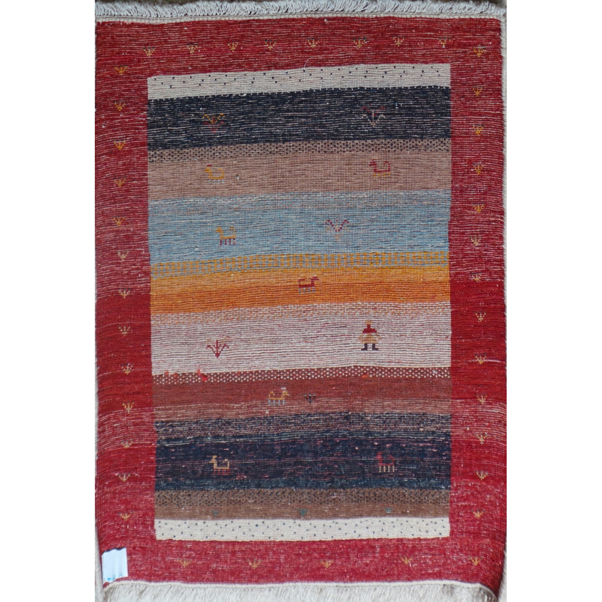 Persian Wool Gabbeh Rug - PRG068-Persian Handicrafts