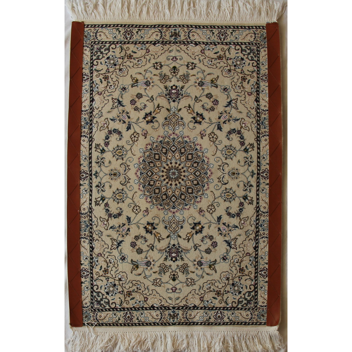 Nain Persian Wool & Silk Rug - PRN1004-Persian Handicrafts