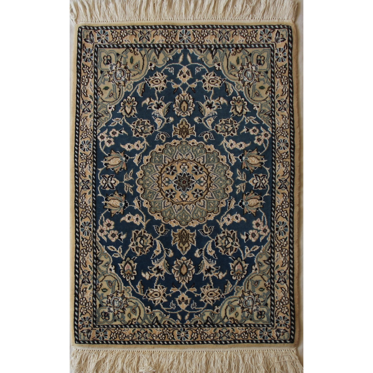 Nain Persian Wool & Silk Rug -  PRN1005-Persian Handicrafts