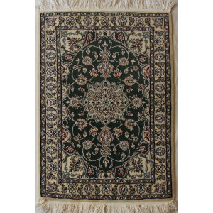 Nain Persian Wool & Silk Rug - PRN1008-Persian Handicrafts