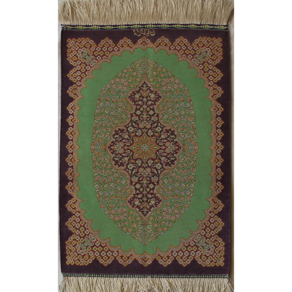 Qom Persian Silk Rug - PRQ1011-Persian Handicrafts