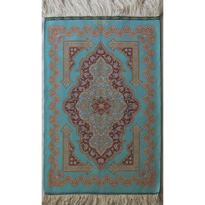 Qom Persian Silk Rug - PRQ1015-Persian Handicrafts