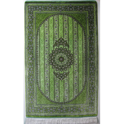 Premium Medallion Design Silk Qum Rug - RQ4056