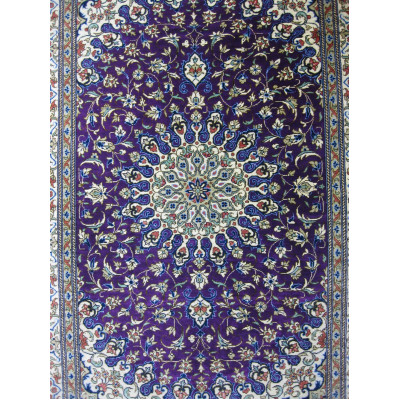 Premium Medallion Design Silk Qum Rug - RQ4058