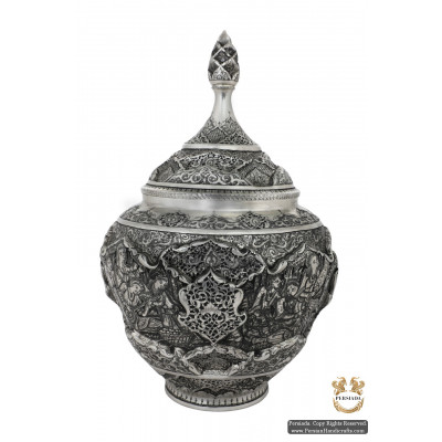 Luxurious Candy Dish | Multi Dimensional Handgraved Ghalamzani | PHGL501