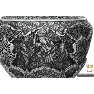 Luxurious Candy Dish | Multi Dimensional Handgraved Ghalamzani | PHGL501 Luxurious Candy Dish | Multi Dimensional Handgraved Ghalamzani | PHGL501