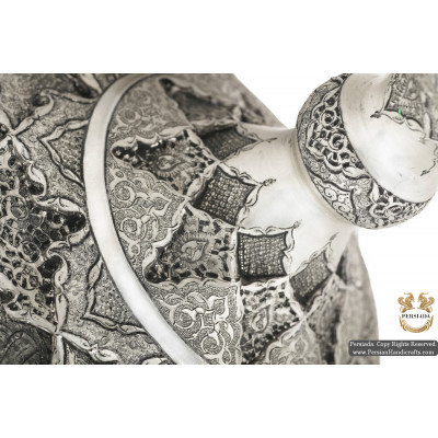 Luxurious Pedestal Dish | Multi Dimensional Handgraved Ghalamzani | PHGL504 Luxurious Pedestal Dish | Multi Dimensional Handgraved Ghalamzani | PHGL504