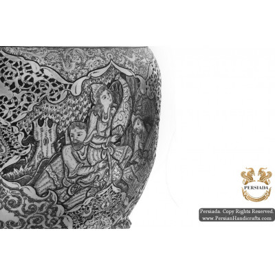 Luxurious Flower Vase | Multi Dimensional Handgraved Ghalamzani | PHGL505 Luxurious Flower Vase | Multi Dimensional Handgraved Ghalamzani | PHGL505